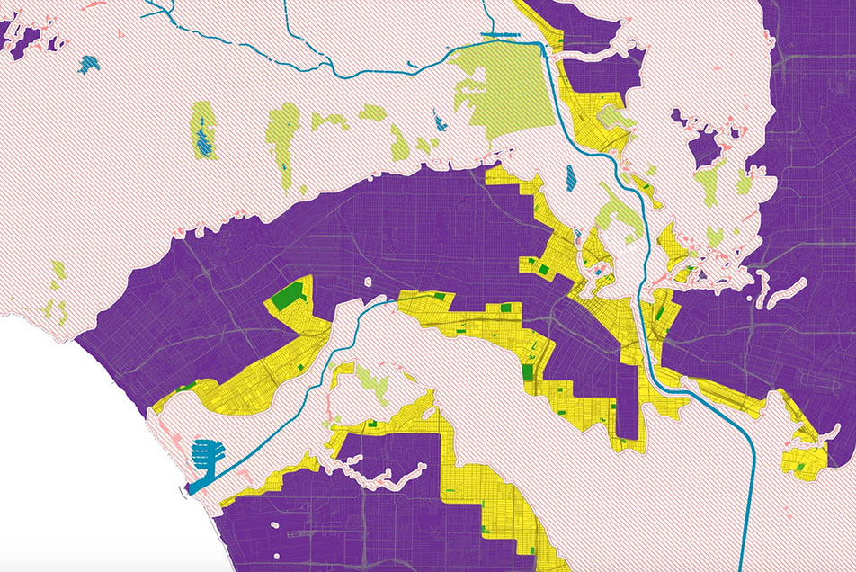 Map of climate risk visionary plan